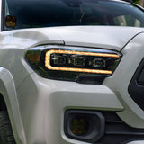2016-2023 Toyota Tacoma Sequential LED Projector Headlights with Amber DRL (pair) - Blaze Off-Road