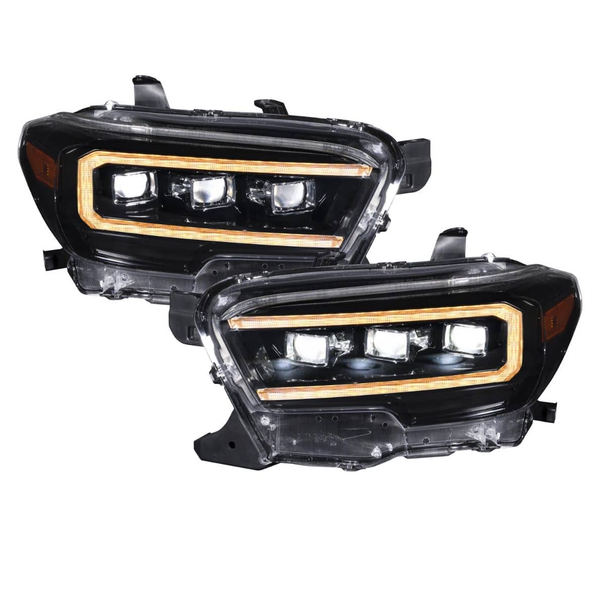 2016-2023 Toyota Tacoma Sequential LED Projector Headlights with Amber DRL (pair) - Blaze Off-Road