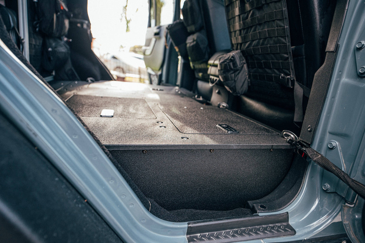 Jeep Wrangler 4 Door Second Row Seat Delete Plate System - Infill Panels - Blaze Off-Road