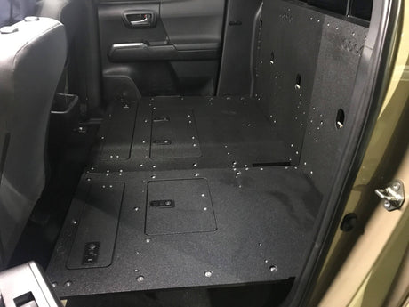 Toyota Tacoma 2005-Present 2nd and 3rd Gen Double Cab - Second Row Seat Delete Plate System - Blaze Off-Road