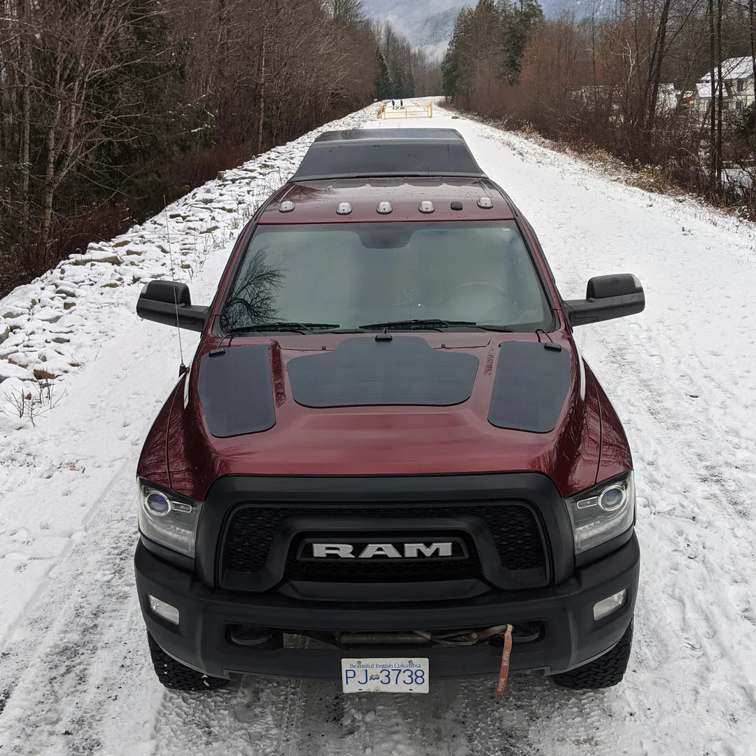 RAM HD 4TH GEN (2010-2018) VSS SYSTEM™ - 135 WATT HOOD SOLAR PANEL (TRIPLE) - Blaze Off-Road