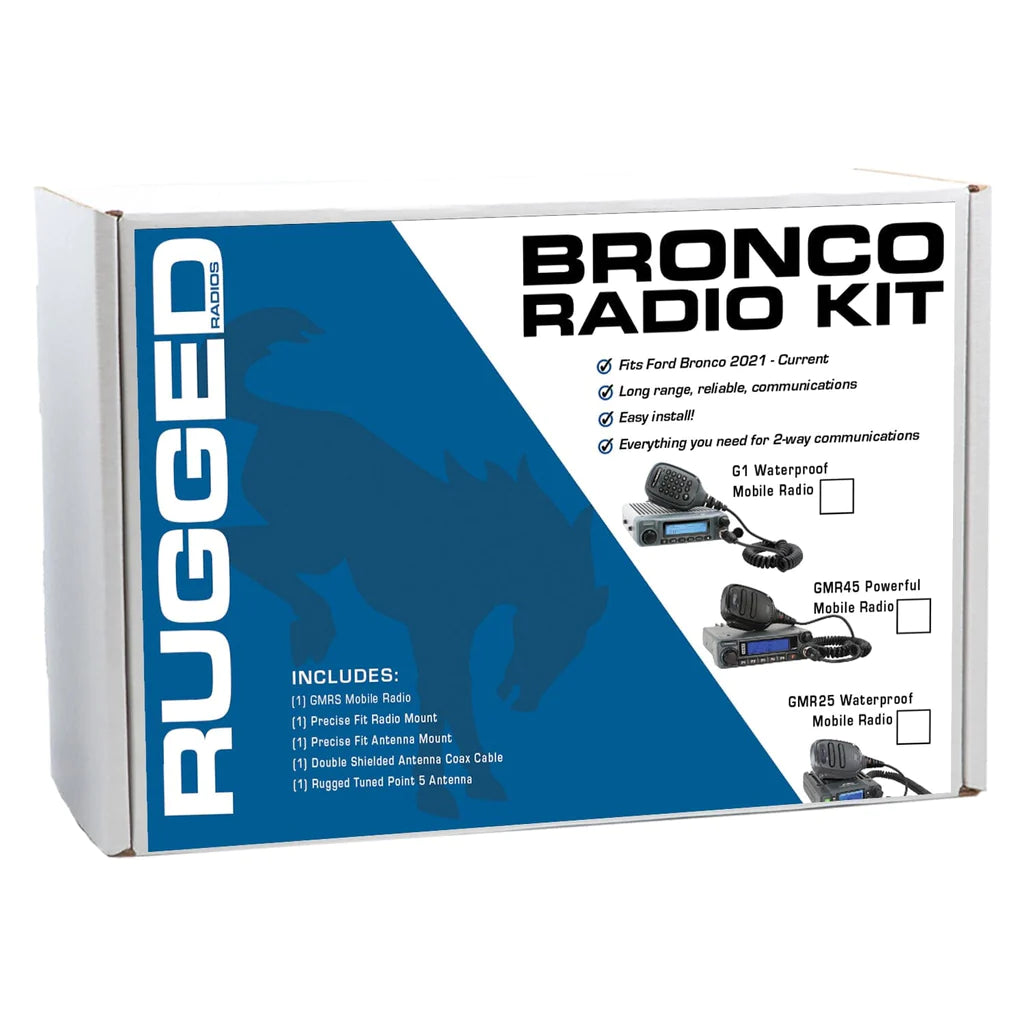 Ford Bronco Two-Way GMRS Mobile Radio Kit - Blaze Off-Road