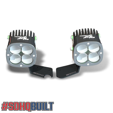 '21-CURRENT FORD BRONCO SDHQ BUILT A-PILLAR LIGHT MOUNTS - Blaze Off-Road