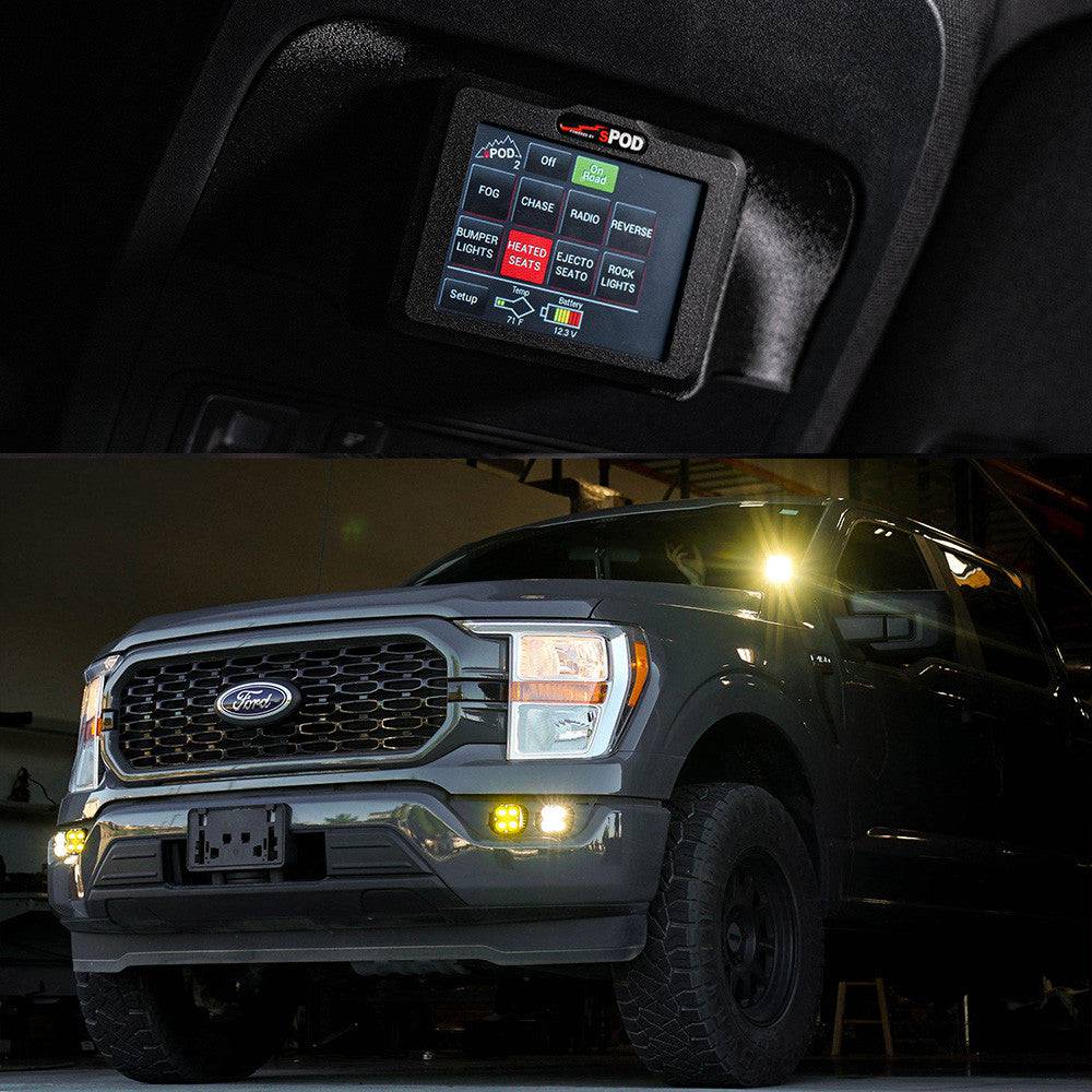 sPOD Touchscreen BantamX Kit - Ford 2021-On F-150, 2021-On F-150 Raptor - Blaze Off-Road