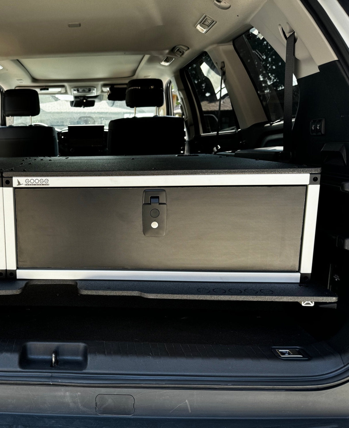 Goose Gear Toyota - Sequoia - 2023 - Present - 3rd Gen - Explore Series - Single Drawer - 28 - 3/16" Width x 38" Deep x 10" High - Drawer Module with Short Drawer 20" and Storage Space Behind