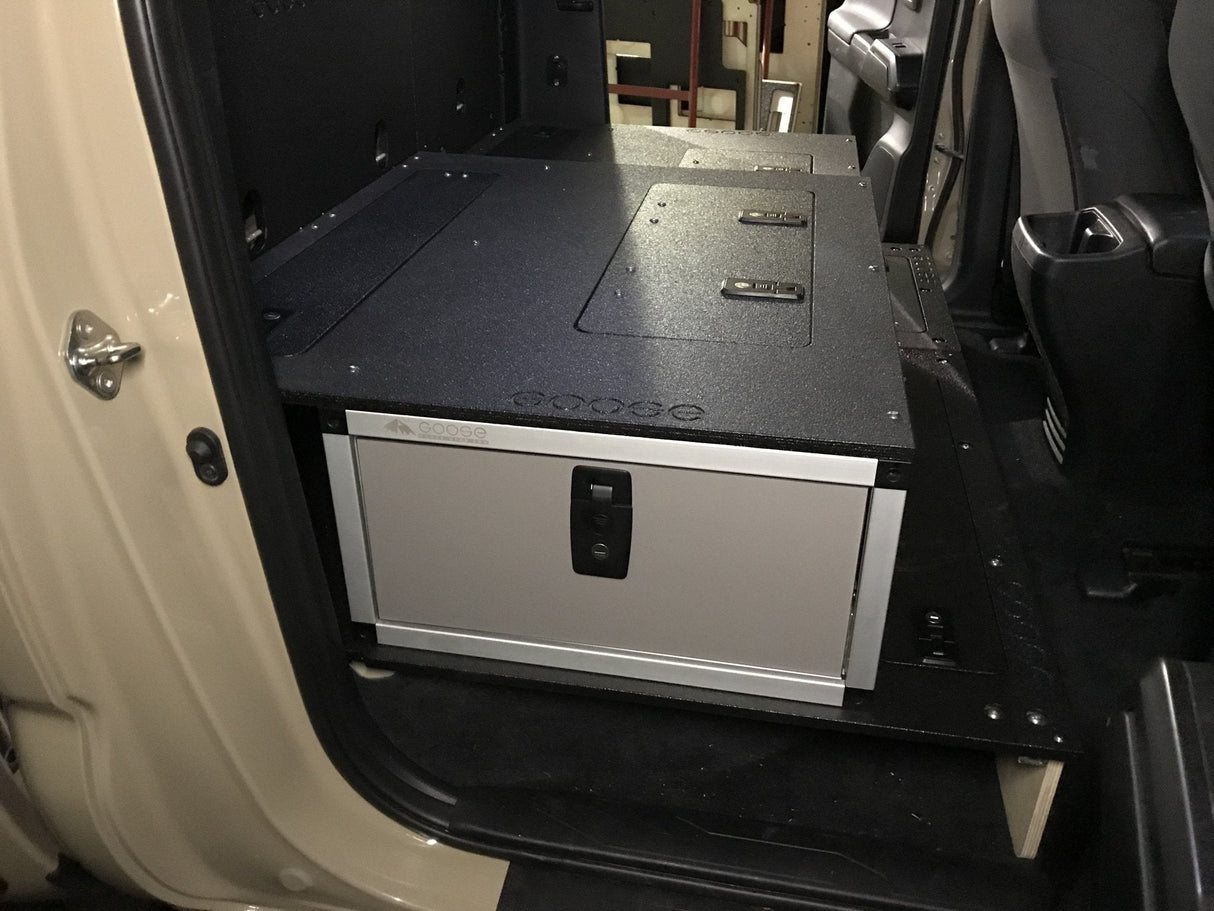 Goose Gear Toyota Tacoma 2005-Present 2nd and 3rd Gen. Double Cab - Second Row Single Drawer Module - 60% Passenger Side