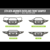 4Runner Overland Series Front Bumper / 5th Gen / 2014+ - Blaze Off-Road