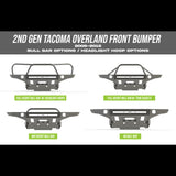 Tacoma Overland Series Front Bumper / 2nd Gen / 2005-2015 - Blaze Off-Road